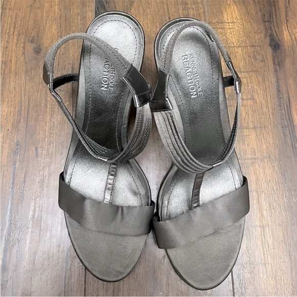 Wedding guest bridal bridesmaid bride prom dance comfortable strappy heel silver - Picture 13 of 13